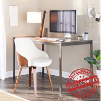 Lumisource L-ROBYN TB WLW Robyn Table Lamp with Concrete Base and White Shade